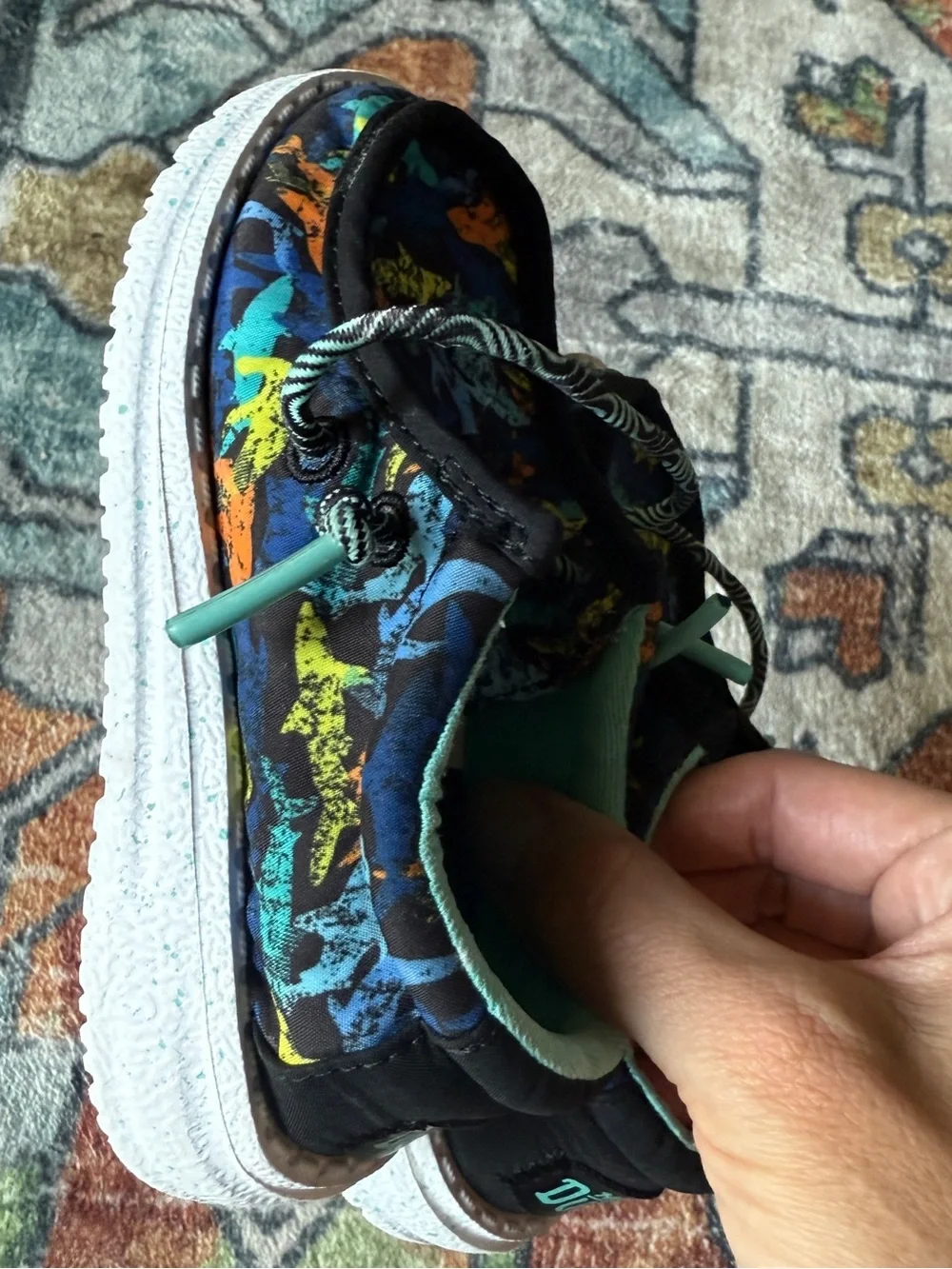 Hey Dude Toddler size 6 Shark-Print